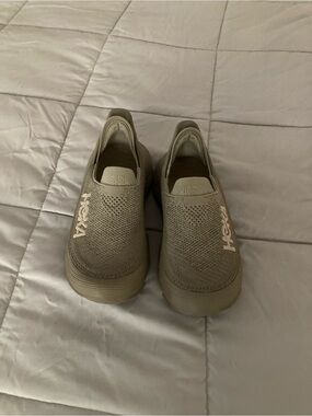 Hoka Athletic Shoes in Tan